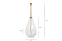 Baba Recycled Glass Floor Lamp - Clear