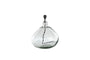 Baba Recycled Glass Lamp - Clear - Large Wide