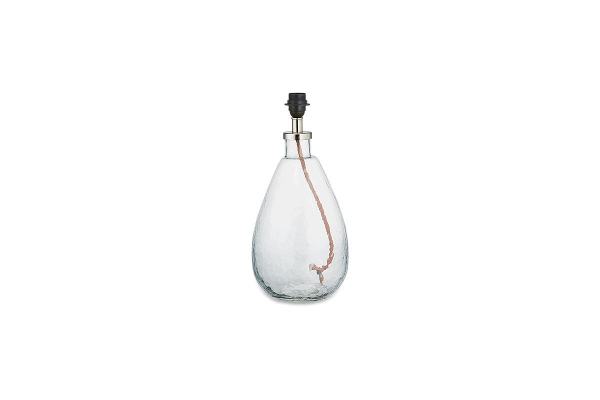 Baba Recycled Glass Lamp - Clear - Small Tall