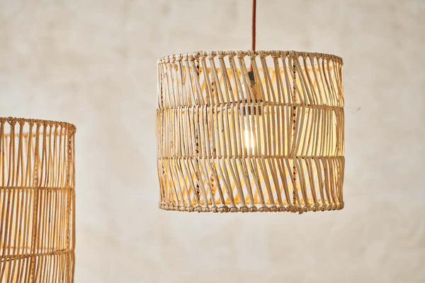 Banso Wicker Lampshade - Natural - Medium