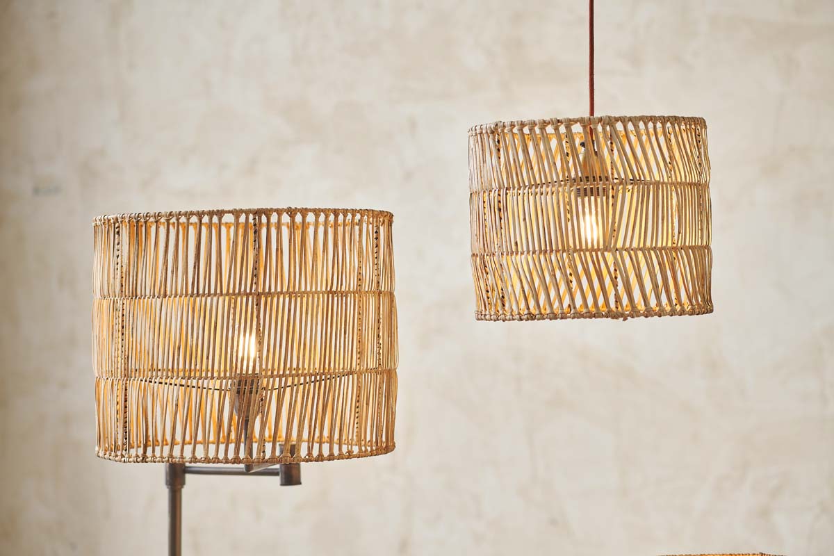 Banso Wicker Lampshade - Natural - Large