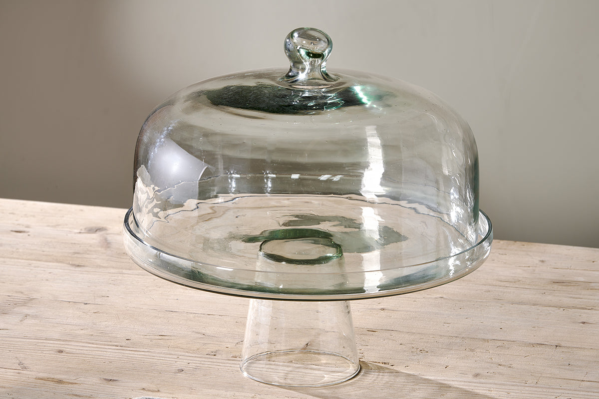 12 Inch Glass Domed Cake Stand and Punch Bowl | Tramps UK