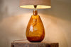 Baba Recycled Glass Lamp - Burnt Amber - Large Tall-nkuku