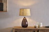 Baba Recycled Glass Table Lamp - Smoke - Small Tall-nkuku