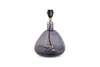 Baba Recycled Glass Table Lamp - Smoke - Small Wide-nkuku