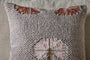 Bagru Wool & Cotton Cushion Cover - Soft Grey-nkuku