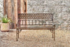 Bahula Decorative Iron Bench-nkuku