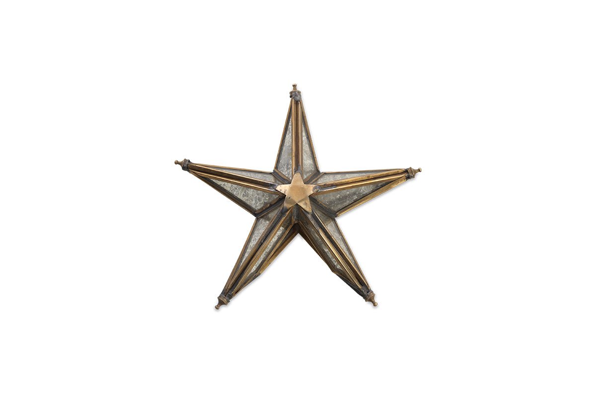 Bakara Star Tree Topper - Antique Brass-nkuku