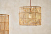 Banso Wicker Lampshade - Natural - Medium-nkuku