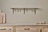 Basti Iron Storage Shelf - Antique Brass-nkuku