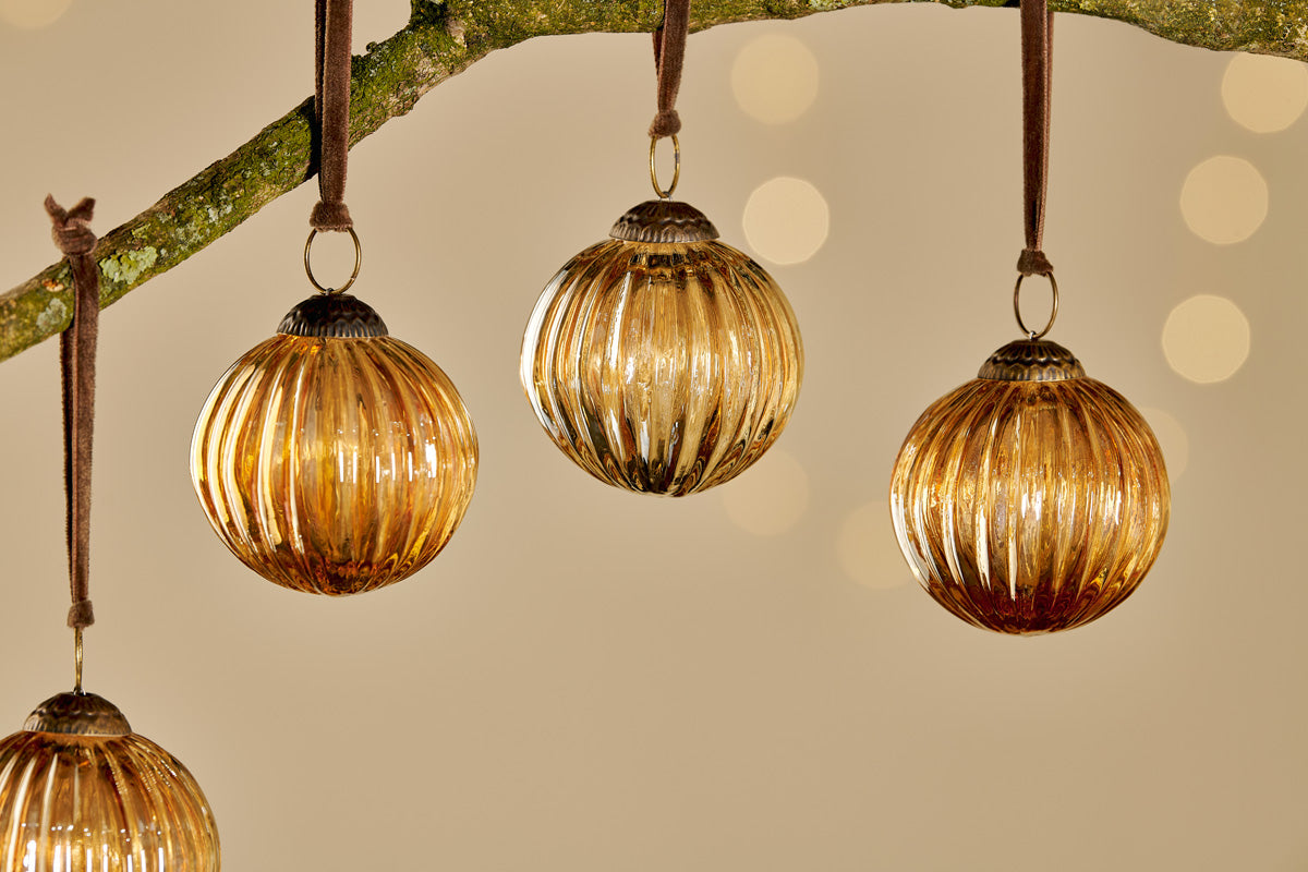 Betini Baubles - Gold (Set of 4)-nkuku