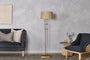 Chintala Iron Floor Lamp - Antique Brass