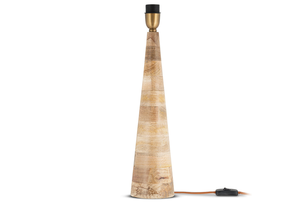 Chameli Mango Wood Table Lamp - Natural