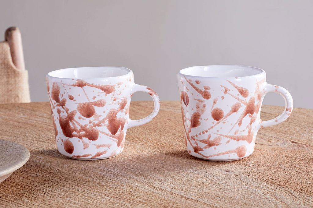 Canela Mug - Dusty Terracotta - (Set of 2)-nkuku