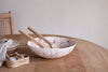 Canela Splatter Serving Bowl- Dusty Terracotta-nkuku