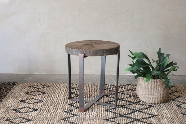 Chakala Wooden Side Table- nkuku