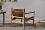 Dalibar Leather Lounger - Tan