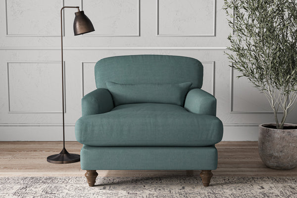 Deni Armchair - Recycled Cotton Airforce