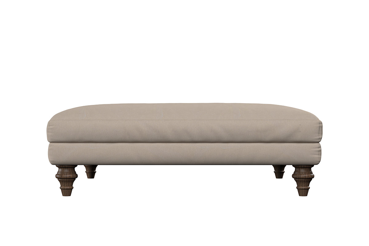 Deni Grand Footstool - Recycled Cotton Seaspray