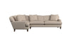 Deni Grand Left Hand Corner Sofa - Recycled Cotton Seaspray