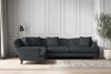 Deni Grand Left Hand Corner Sofa - Recycled Cotton Thunder