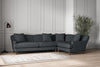 Deni Grand Right Hand Corner Sofa - Recycled Cotton Thunder