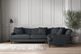 Deni Grand Right Hand Corner Sofa - Recycled Cotton Thunder