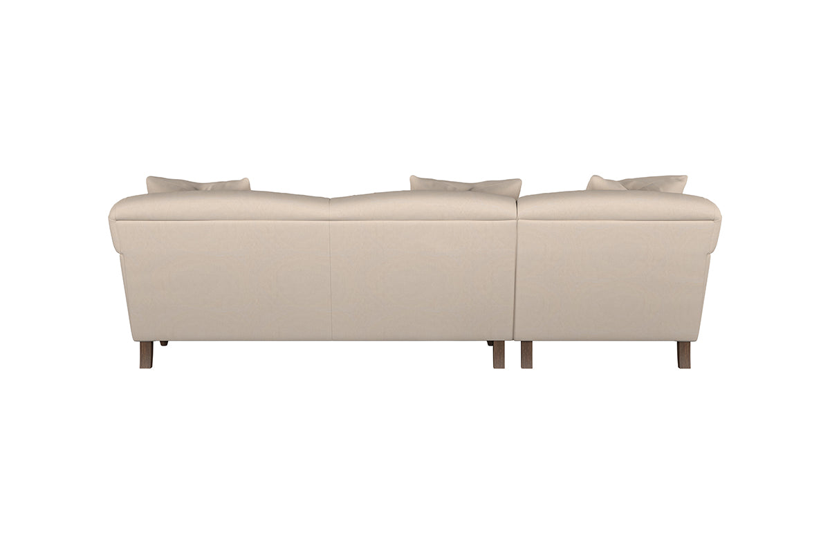 Deni Large Left Hand Chaise Sofa - Recycled Cotton Seaspray