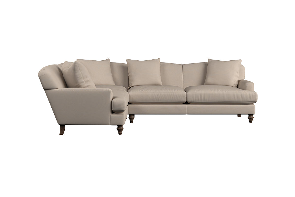 Deni Large Right Hand Corner Sofa - Recycled Cotton Fatigue