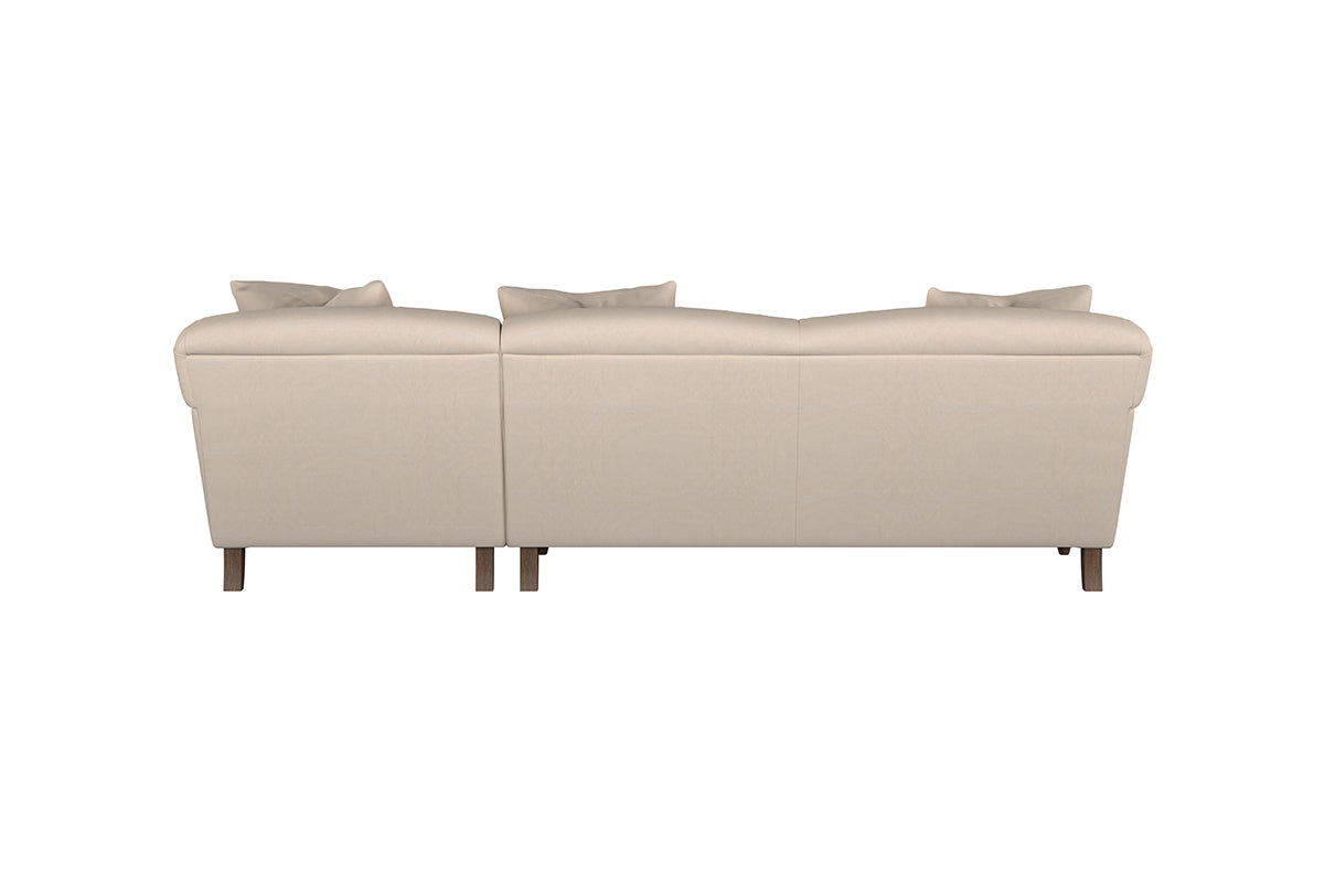 Deni Large Right Hand Chaise Sofa - Recycled Cotton Natural