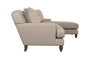 Deni Large Right Hand Chaise Sofa - Recycled Cotton Fatigue