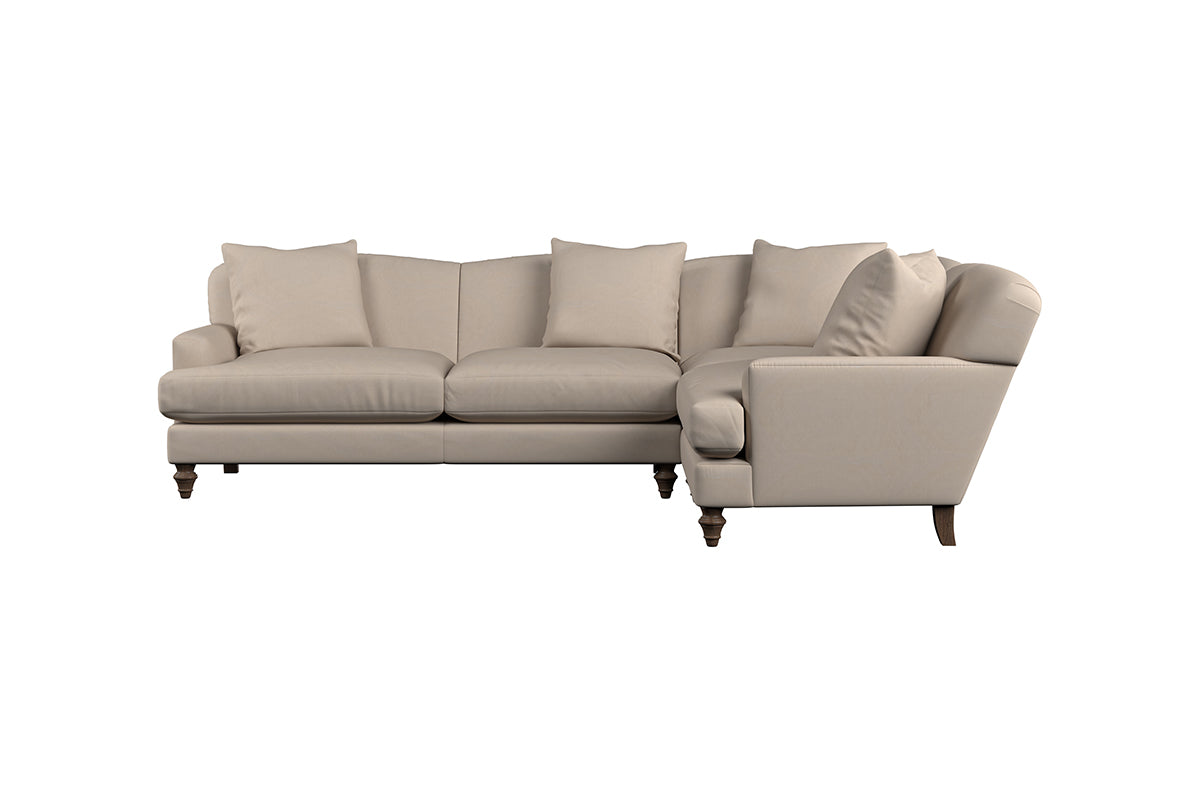 Deni Large Left Hand Corner Sofa - Recycled Cotton Airforce