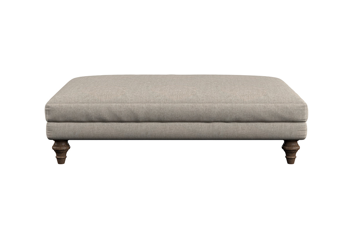 Deni Large Footstool - Brera Linen Natural