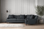 Deni Large Left Hand Corner Sofa - Recycled Cotton Thunder