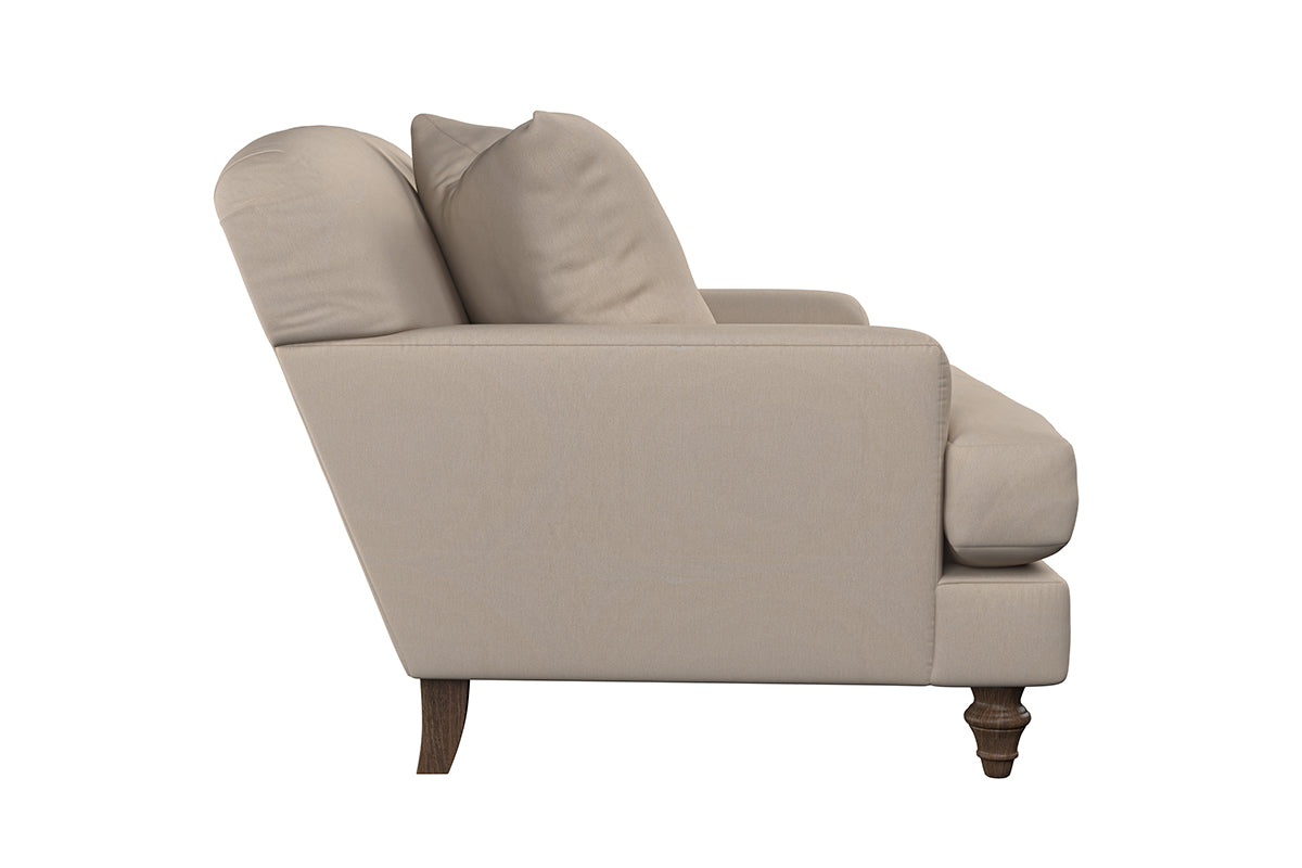 Deni Love Seat - Recycled Cotton Stone