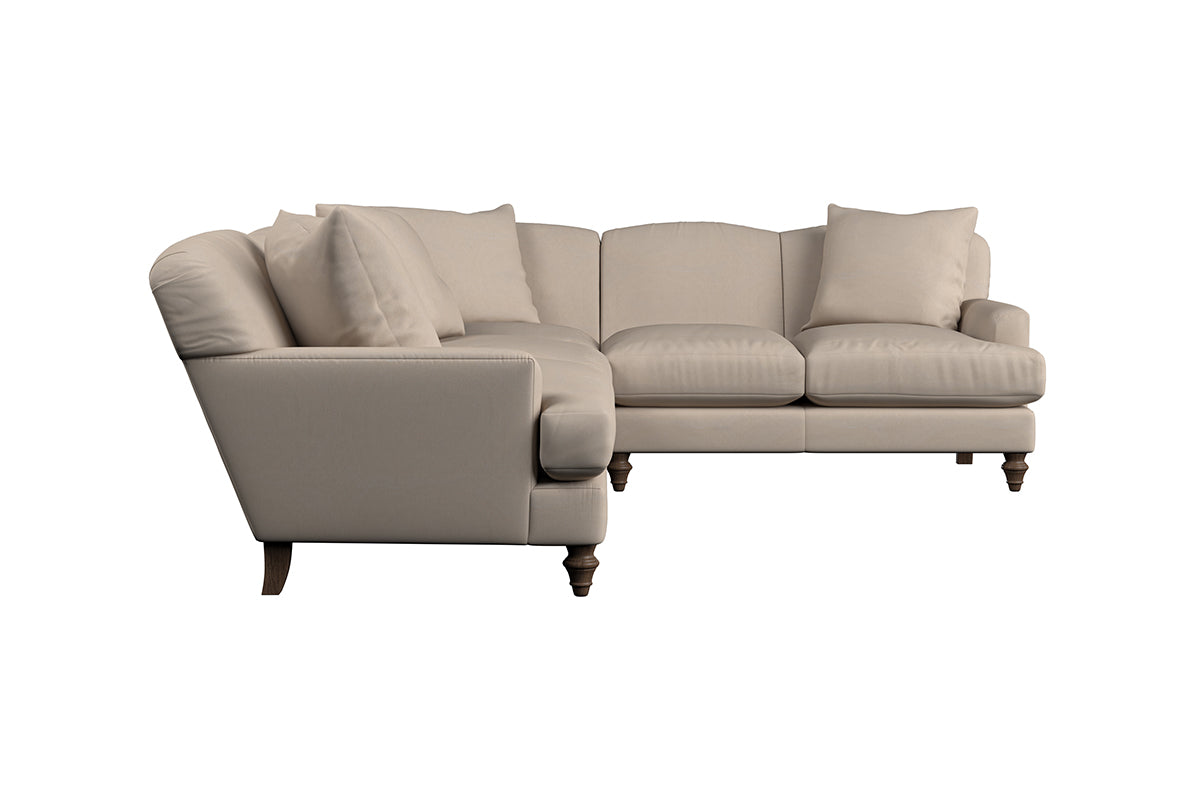 Deni Super Grand Right Hand Corner Sofa - Recycled Cotton Mocha