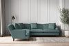 Deni Super Grand Right Hand Corner Sofa - Recycled Cotton Airforce