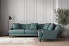 Deni Super Grand Left Hand Corner Sofa - Recycled Cotton Airforce