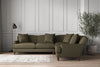 Deni Super Grand Right Hand Corner Sofa - Recycled Cotton Fatigue