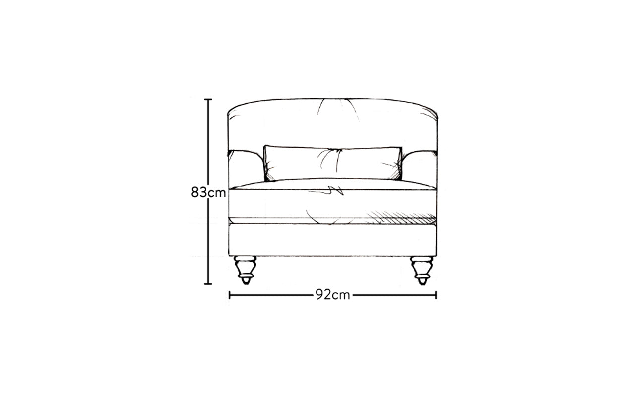 Deni Armchair - Brera Linen Jade