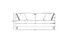 Deni Large Sofa - Recycled Cotton Seaspray