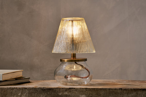 Dimalai Recycled Glass Table Lamp - Clear