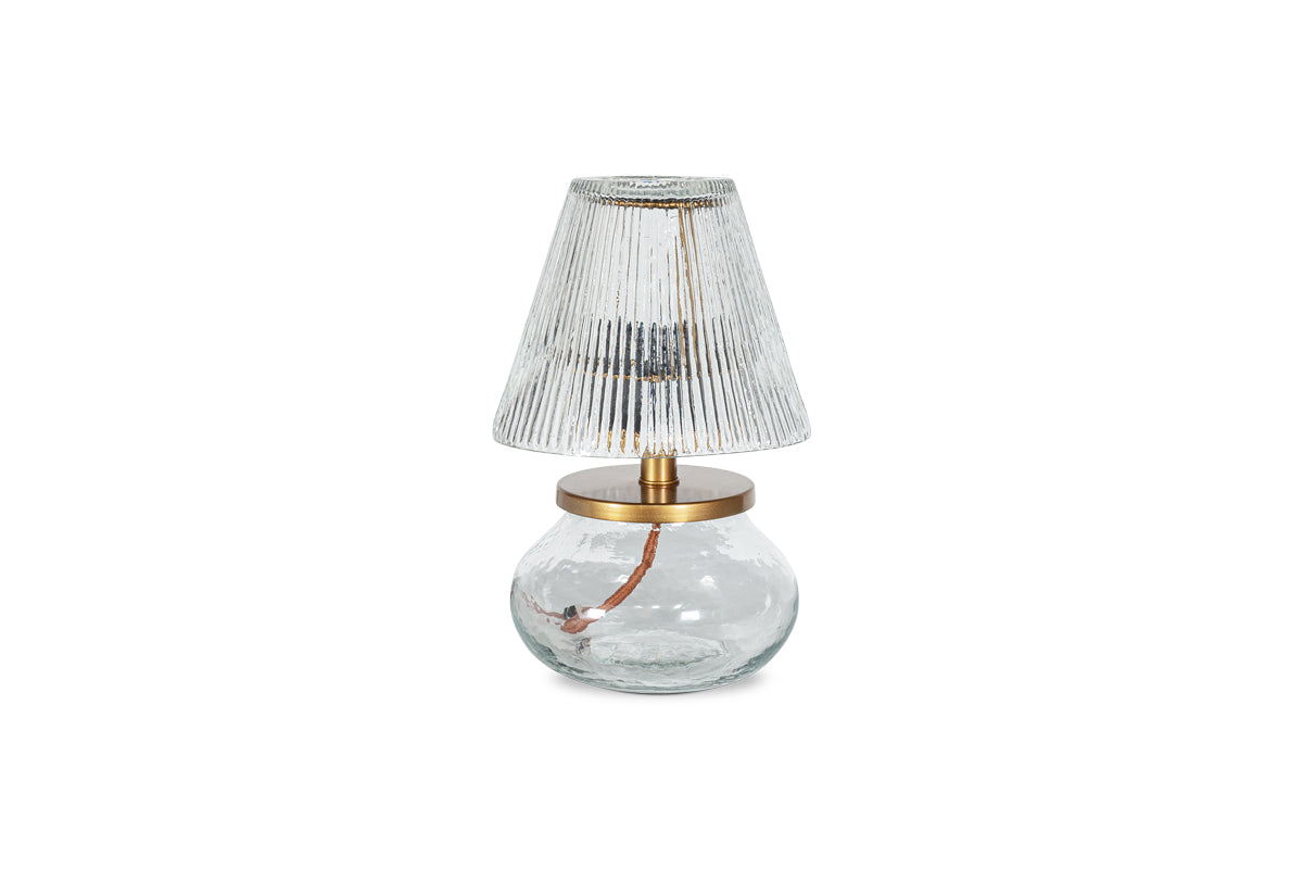 Dimalai Recycled Glass Table Lamp - Clear