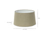 Dia Jute Lampshade - Natural