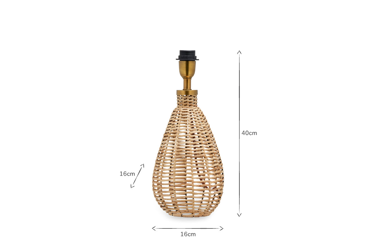 Darma Wicker Lamp - Small Tall