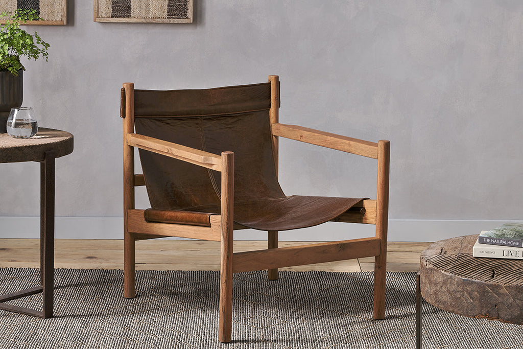 Dalibar Leather Lounger - Tan- nkuku