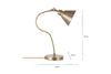 Damba Desk Lamp - Antique Brass-nkuku