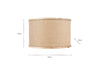 Darat Mango Wood & Jute Lampshade - Natural-nkuku