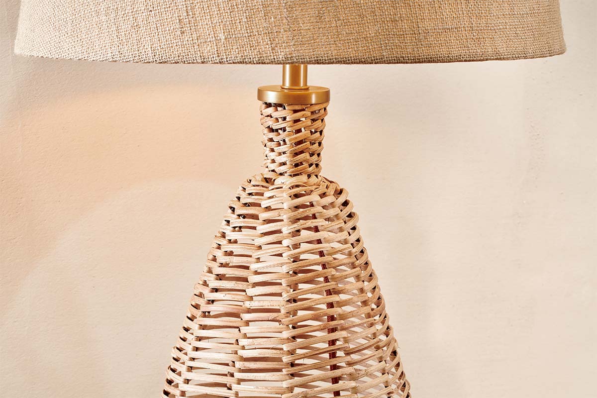 Darma Wicker Lamp - Small Tall-nkuku