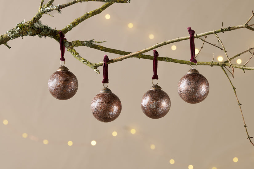 Darya Baubles - Antique Burgundy - (Set of 4)-nkuku